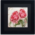 thumbnail image 1 of Trademark Fine Art "Apricot Peonies I" Canvas Art by Color Bakery Black Matte, Black Frame, 1 of 1