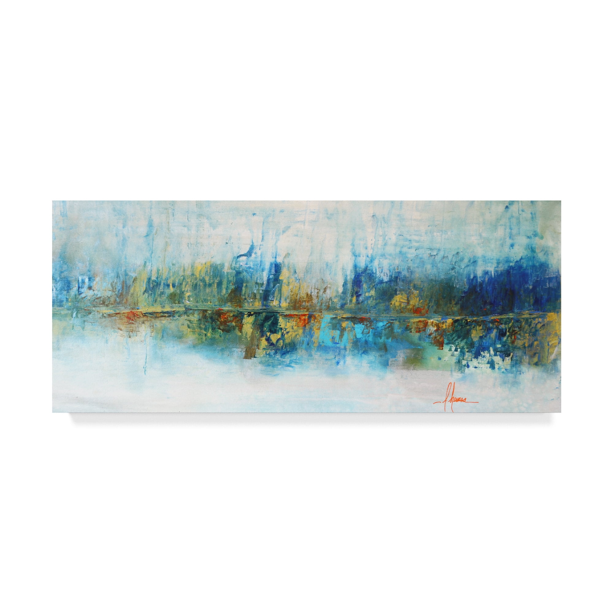 Trademark Fine Art 'Aqua Azul' Canvas Art by Leticia Herrera
