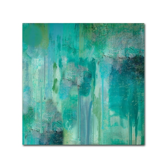 Trademark Fine Art "Aqua Circumstance II" Canvas Art by Color Bakery