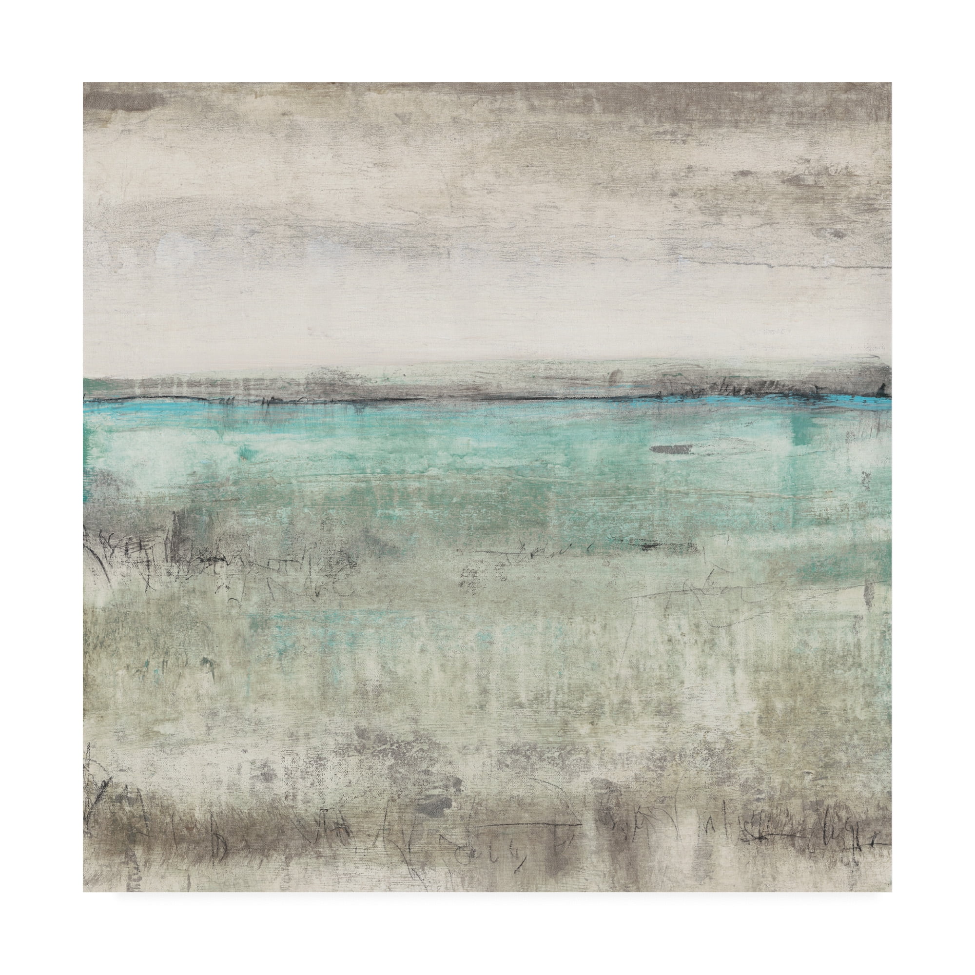 Trademark Fine Art 'Aqua Horizon II' Canvas Art by Tim OToole