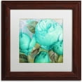 thumbnail image 1 of Trademark Fine Art "Aqua Rose II" Canvas Art by Color Bakery White Matte, Wood Frame, 1 of 1