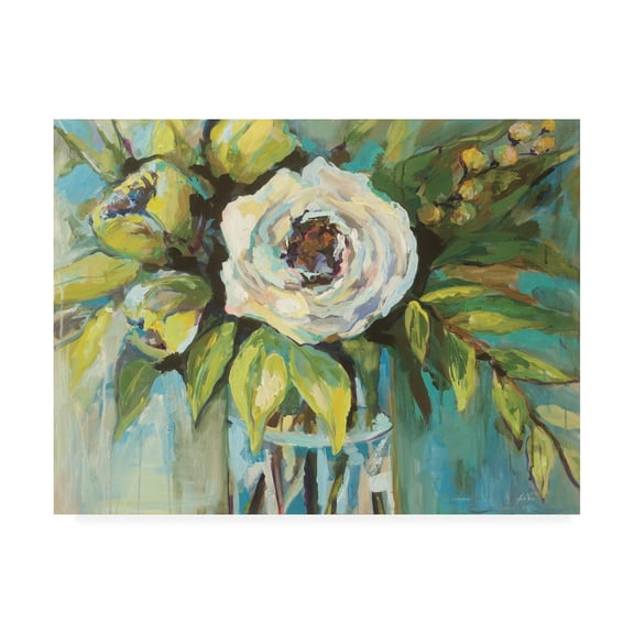 Trademark Fine Art 'Aqua Solo' Canvas Art by Jeanette Vertentes