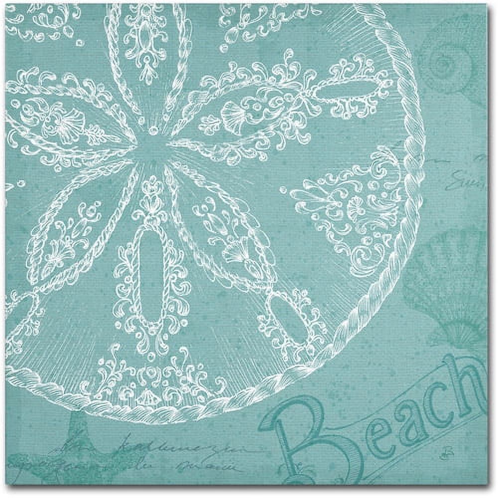 Trademark Fine Art "Aqua Treasure II" Canvas Art by Daphne Brissonnet