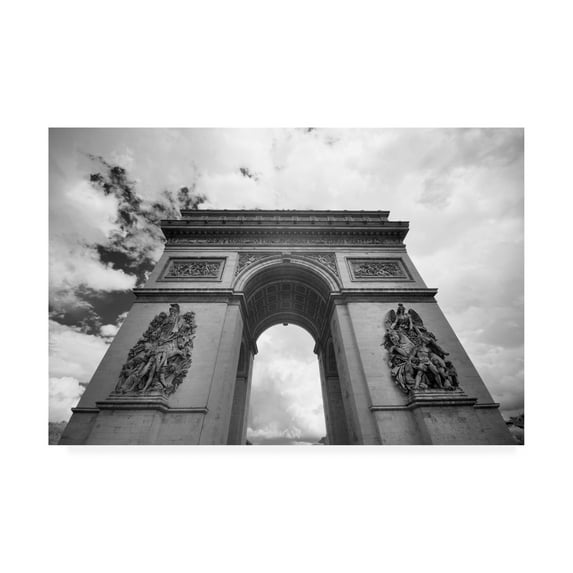 Trademark Fine Art 'Arc De Triomphe Paris France Monotint' Canvas Art by Monte Nagler