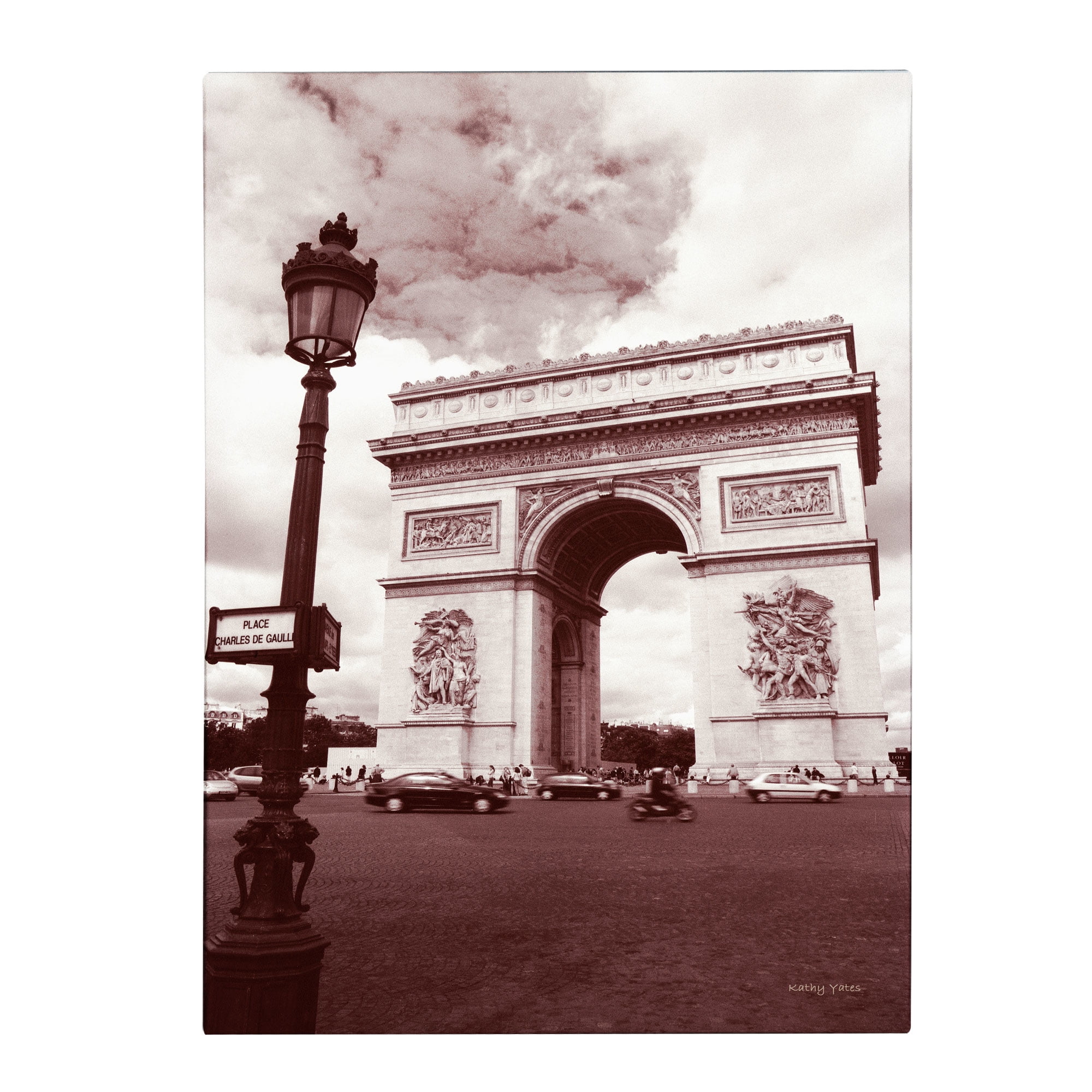 Trademark Fine Art 'Arc de Triomphe' Canvas Art by Kathy Yates