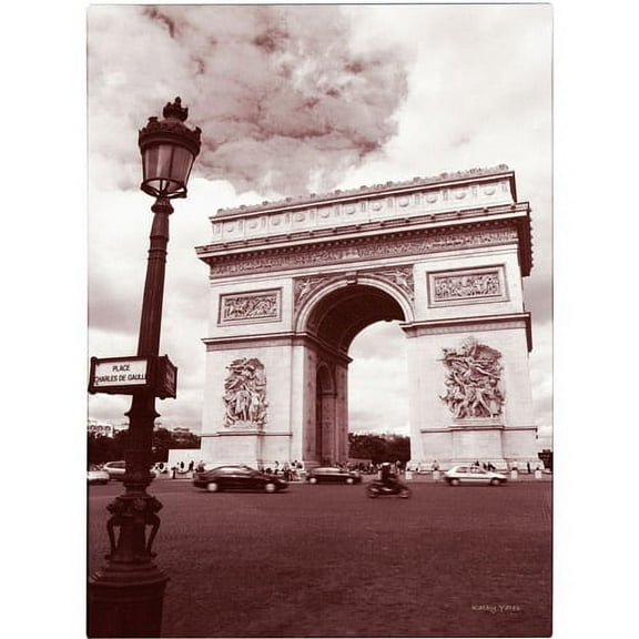 Trademark Fine Art 'Arc de Triomphe' Canvas Art by Kathy Yates