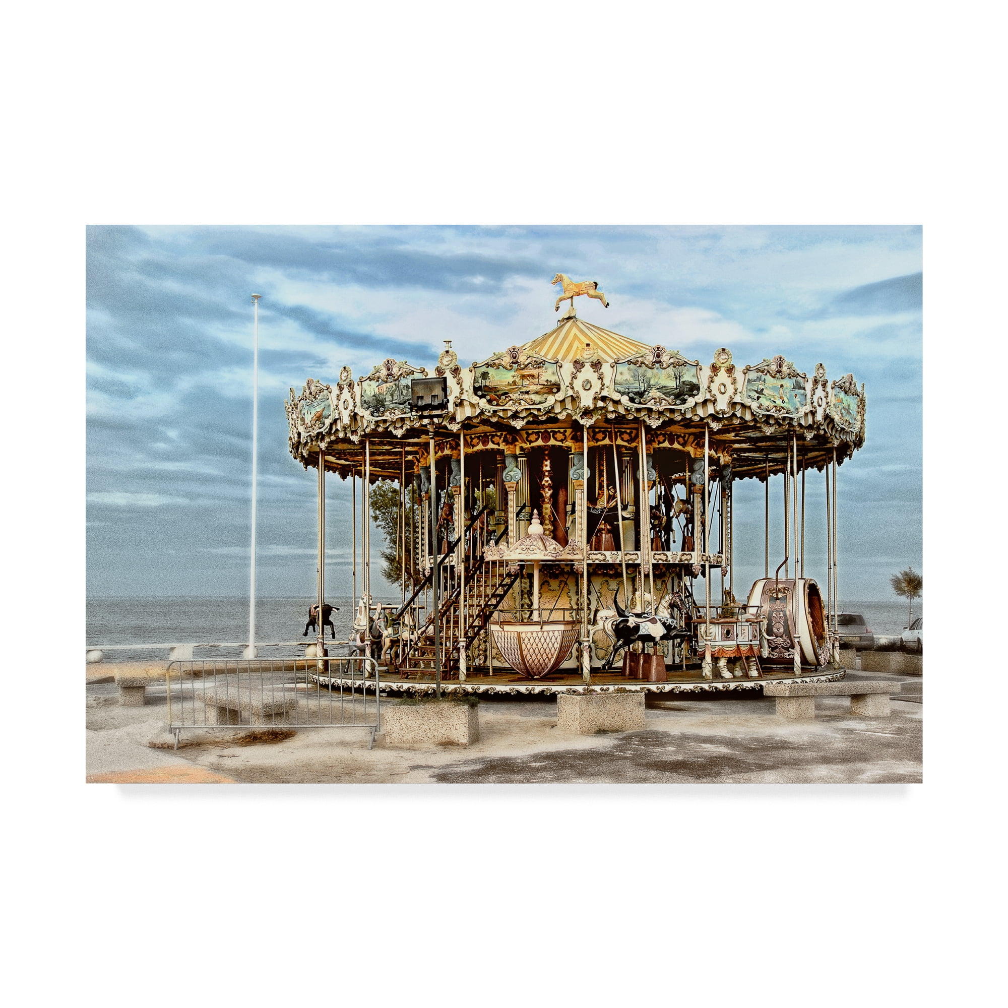 Trademark Fine Art 'Arcachon Carousel' Canvas Art by Colby Chester