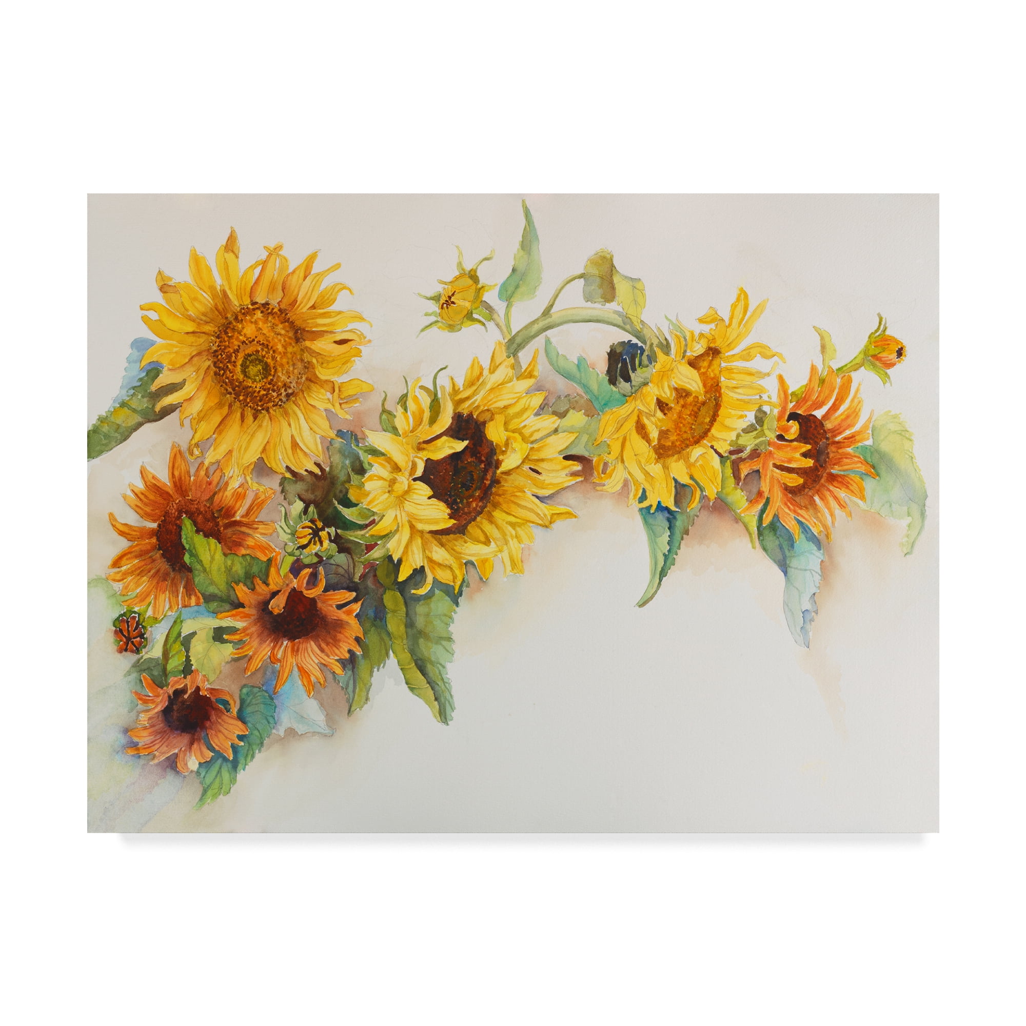 Trademark Fine Art 'Arch Of Sunflowers' Canvas Art by Joanne Porter