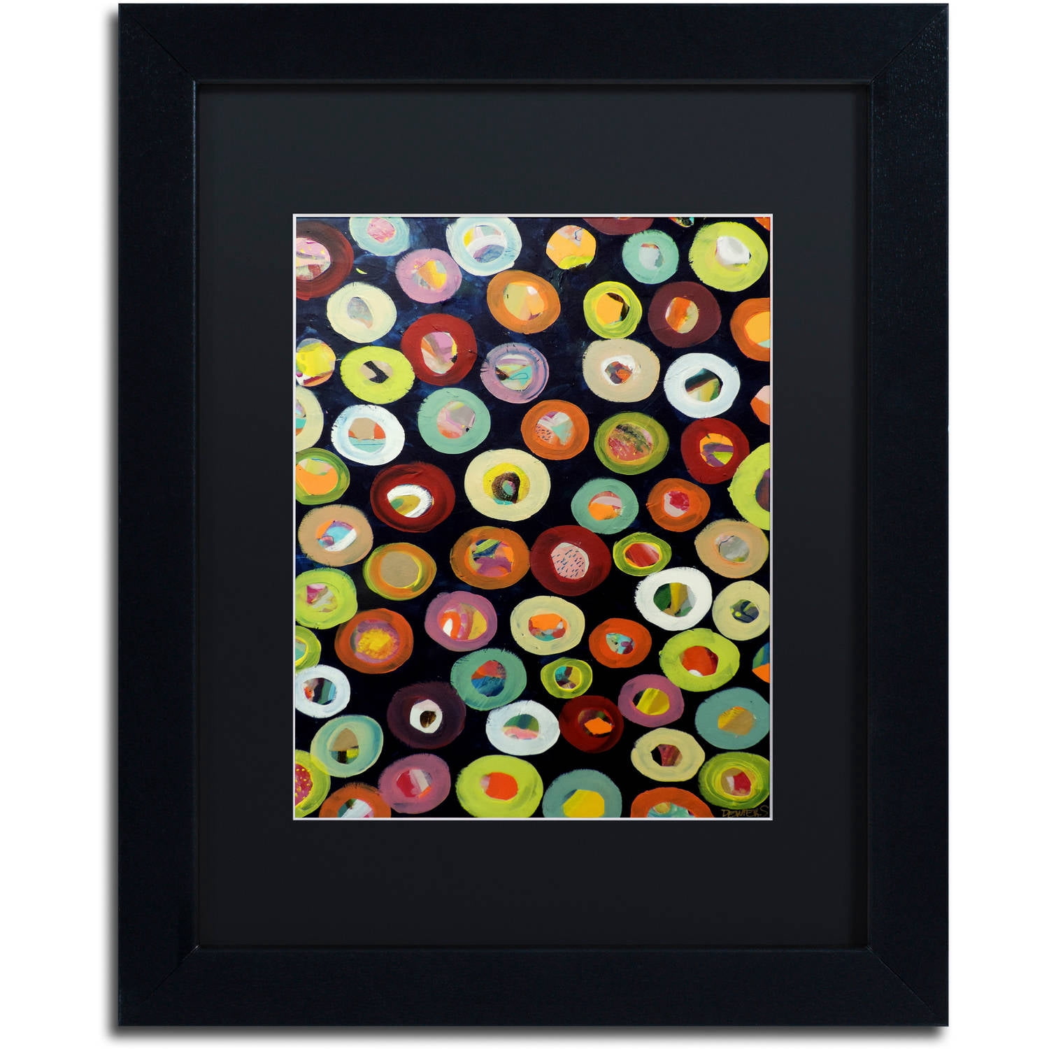 Trademark Fine Art "Archipel" Canvas Art by Sylvie Demers, Black Matte, Black Frame