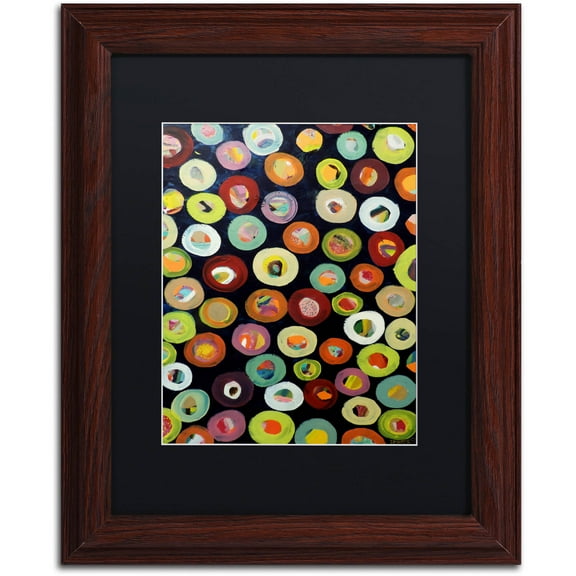 Trademark Fine Art "Archipel" Canvas Art by Sylvie Demers, Black Matte, Wood Frame