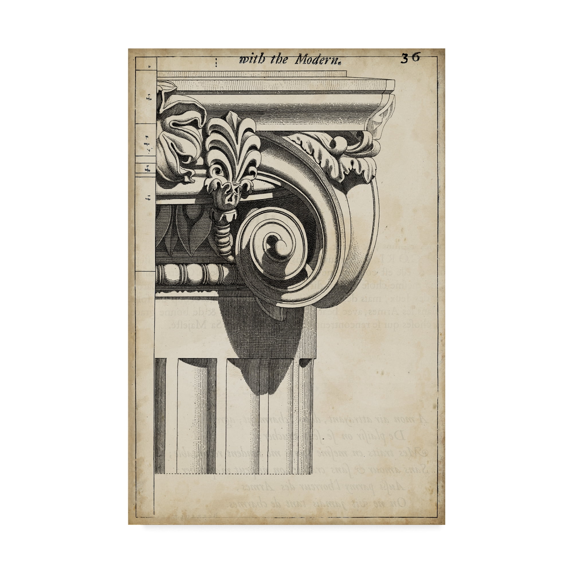 Trademark Fine Art 'Architectural Composition III' Canvas Art by Vision Studio