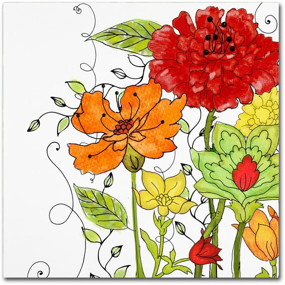 Trademark Fine Art "Aria II" Canvas Art by Color Bakery