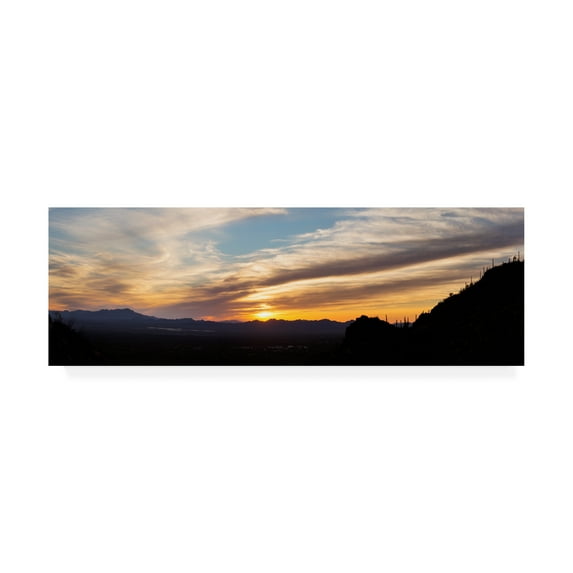 Trademark Fine Art 'Arizona Sunset Panorama' Canvas Art by Monte Nagler