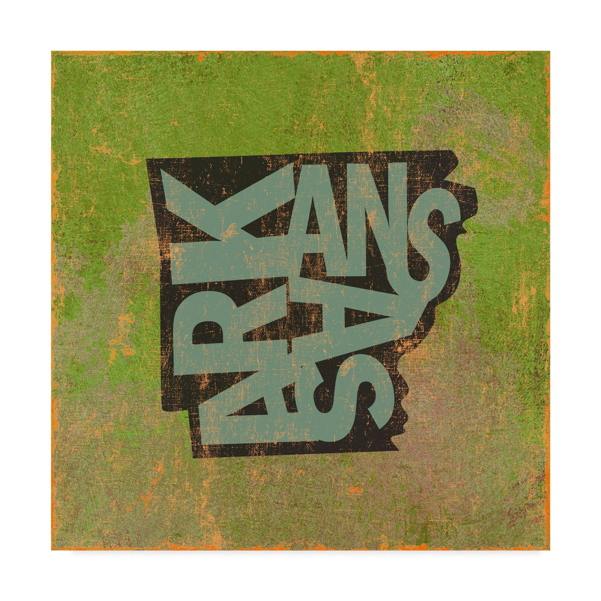 Trademark Fine Art 'Arkansas' Canvas Art by Art Licensing Studio