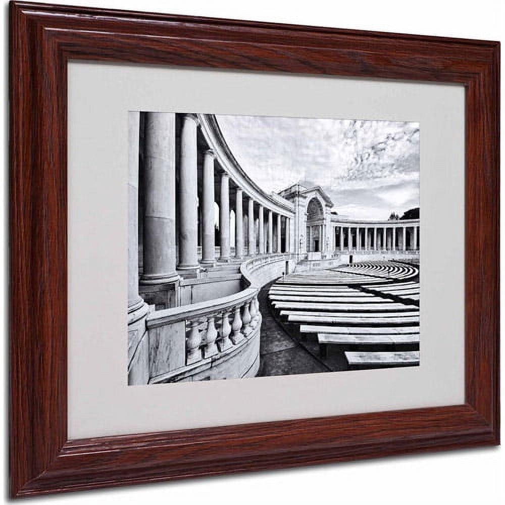 Trademark Fine Art "Arlington Cemetery" Matted Framed Art by Gregory O'Hanlon, Wood Frame