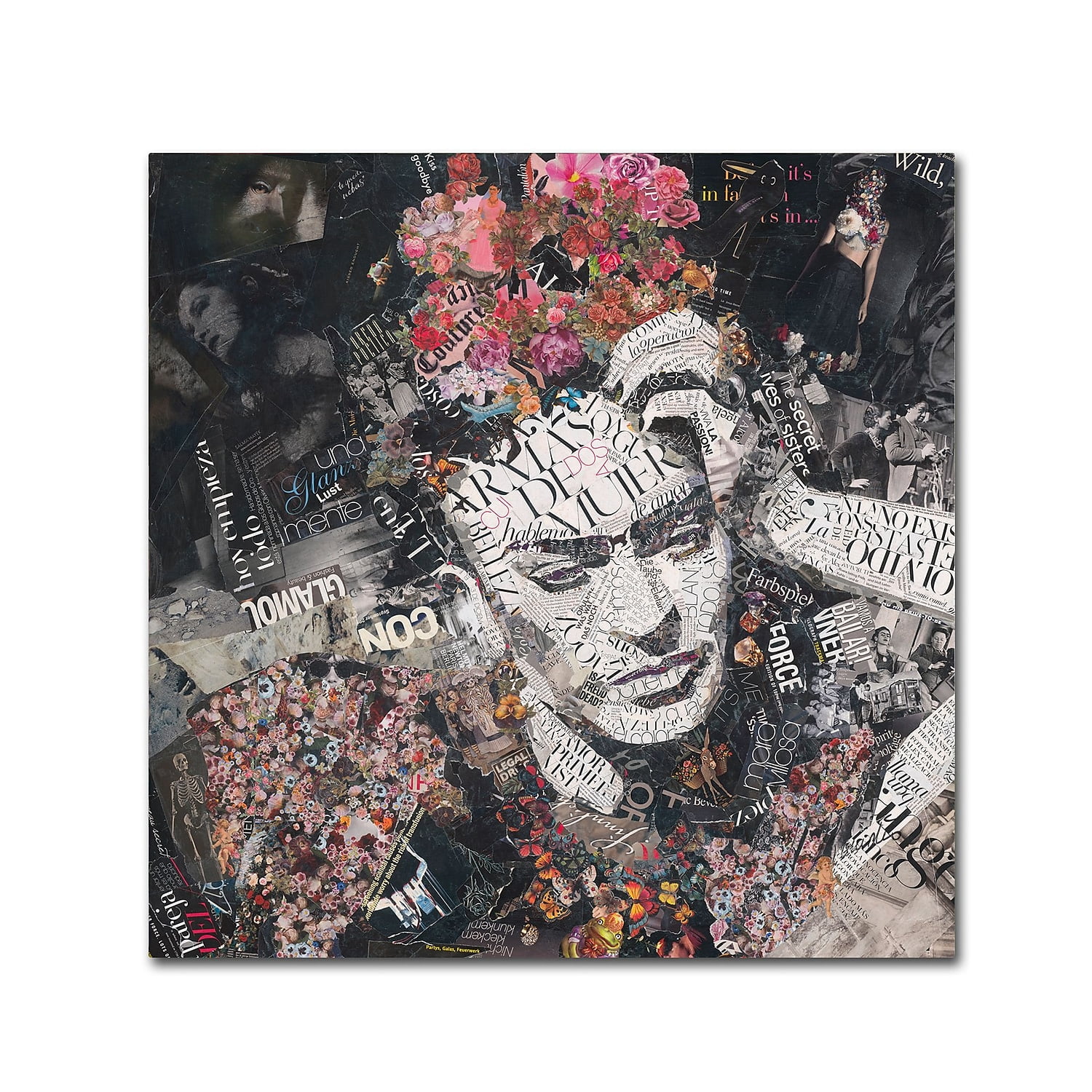 Trademark Fine Art "Armas de Mujer" Canvas Art by Ines Kouidis