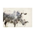 thumbnail image 1 of Trademark Fine Art Arno Du Toit Abstract African Rhinoceros Watercolor Art Canvas Wall Art, 1 of 4