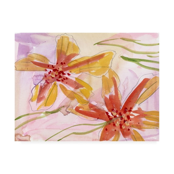 Trademark Fine Art 'Aromatic Flowers I' Canvas Art by Melissa Wang