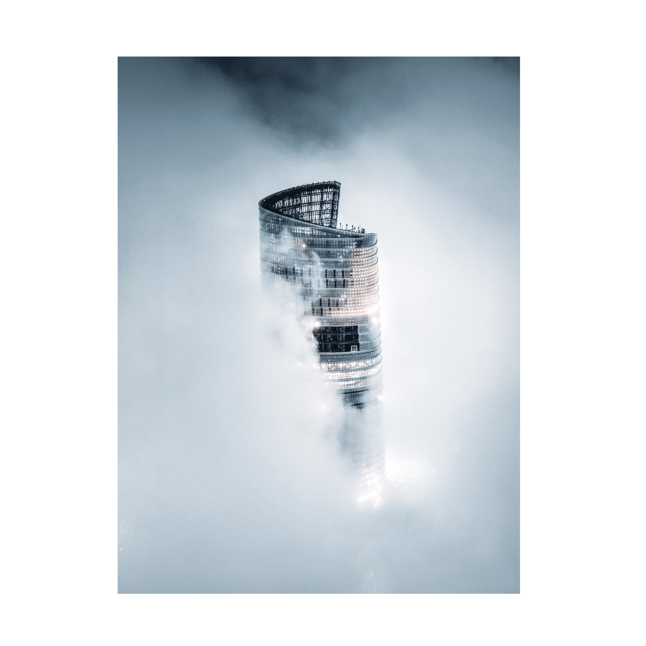 Trademark Fine Art Aron Tien  City on the Cloud Canvas Wall Art