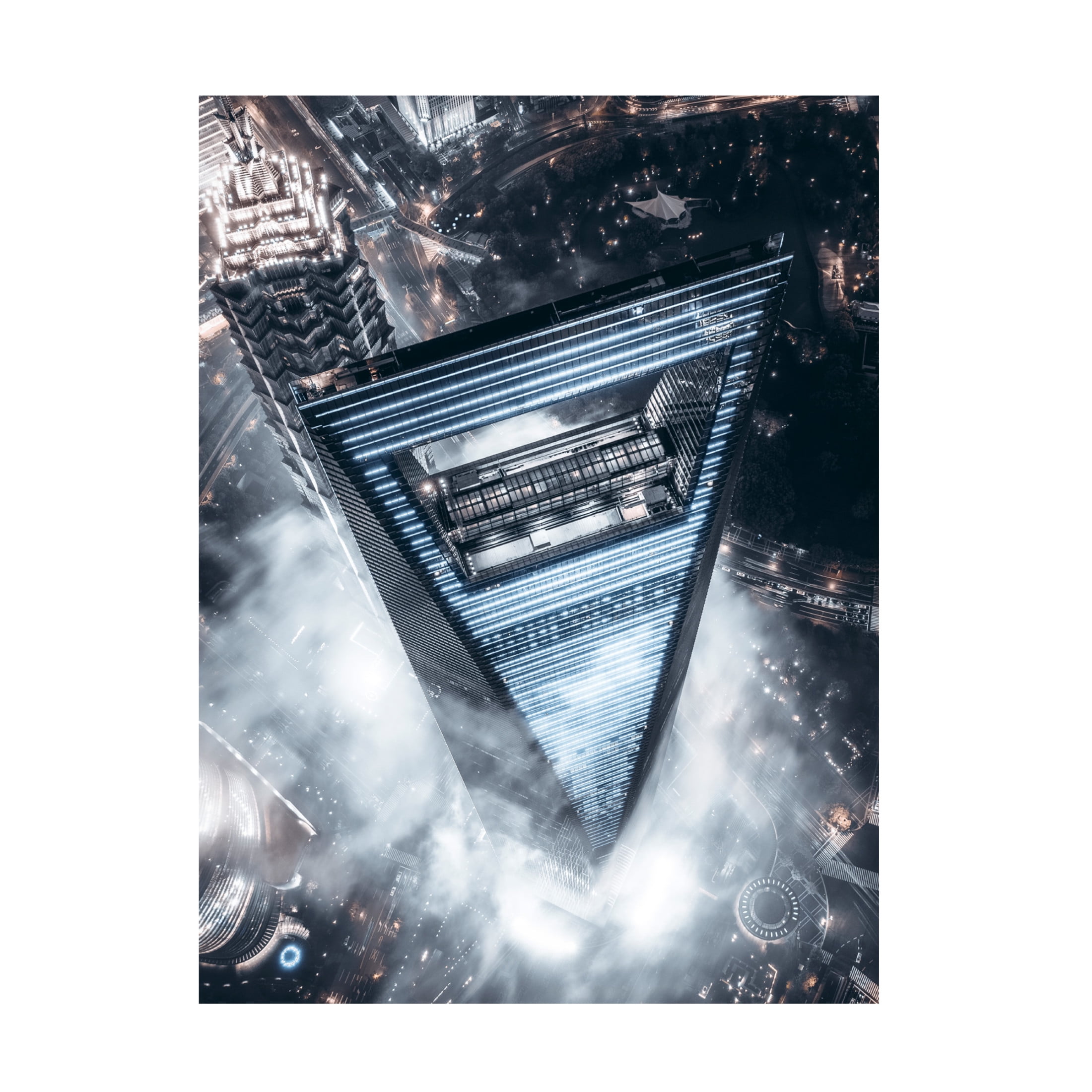 Trademark Fine Art Aron Tien The Triangle Canvas Wall Art