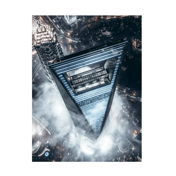 Trademark Fine Art Aron Tien The Triangle Canvas Wall Art