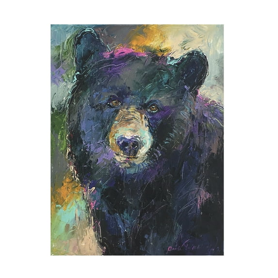 Trademark Fine Art Richard Wallich Art Bear Canvas Wall Art - 14x19