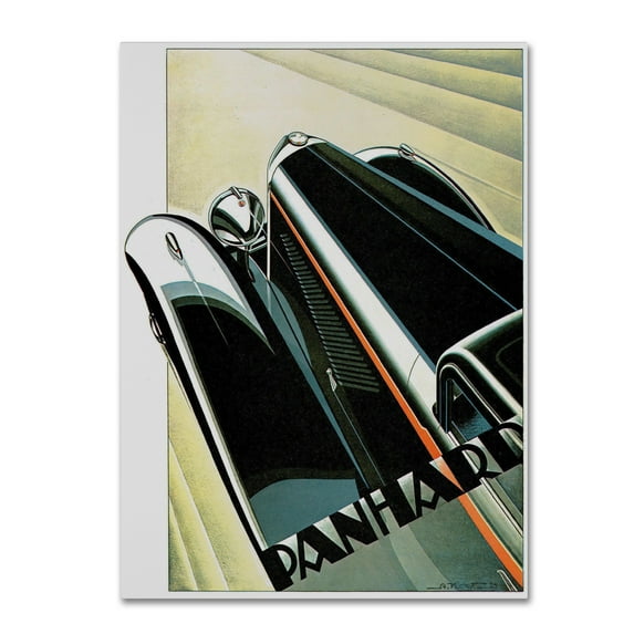 Trademark Fine Art 'Art Deco Auto' Canvas Art by Vintage Apple Collection