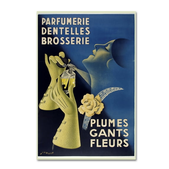 Trademark Fine Art 'Art Deco Gants Parfumerie' Canvas Art by Vintage Apple Collection