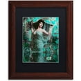 thumbnail image 1 of Trademark Fine Art "Art Nouveau Zodiac Aquarius" Canvas Art by Color Bakery Black Matte, Wood Frame, 1 of 4