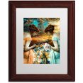 thumbnail image 1 of Trademark Fine Art "Art Nouveau Zodiac Gemini" Canvas Art by Color Bakery White Matte, Wood Frame, 1 of 1