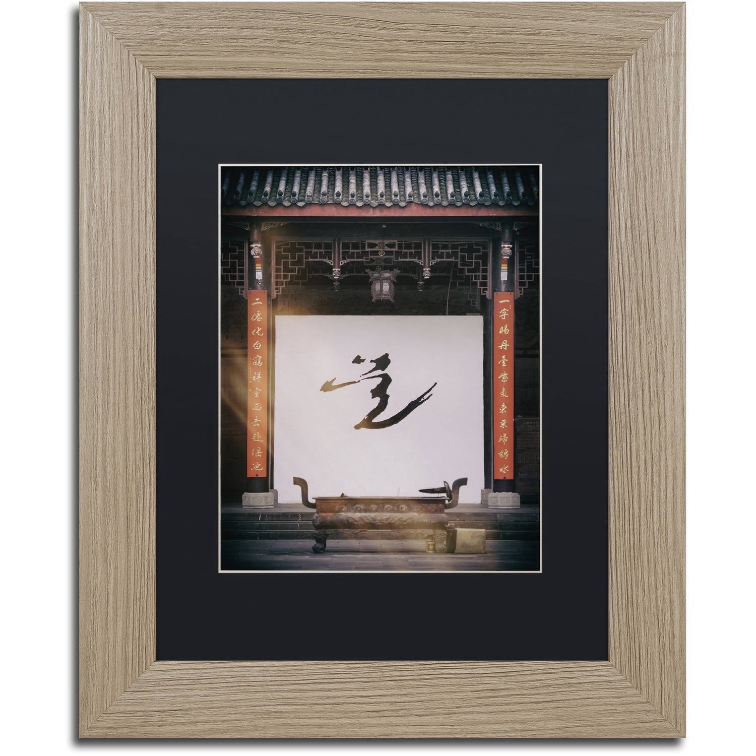 Trademark Fine Art "Art Temple" Canvas Art by Philippe Hugonnard, Black Matte, Birch Frame