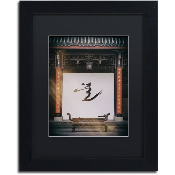 Trademark Fine Art "Art Temple" Canvas Art by Philippe Hugonnard, Black Matte, Black Frame