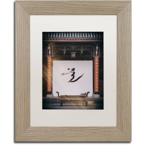 Trademark Fine Art "Art Temple" Canvas Art by Philippe Hugonnard, White Matte, Birch Frame