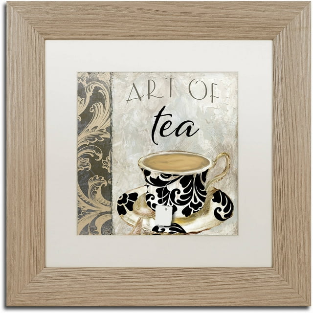 Trademark Fine Art "Art of Tea I" Canvas Art by Color Bakery White Matte, Birch Frame