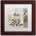 thumbnail image 1 of Trademark Fine Art "Art of Tea II" Canvas Art by Color Bakery White Matte, Wood Frame, 1 of 4