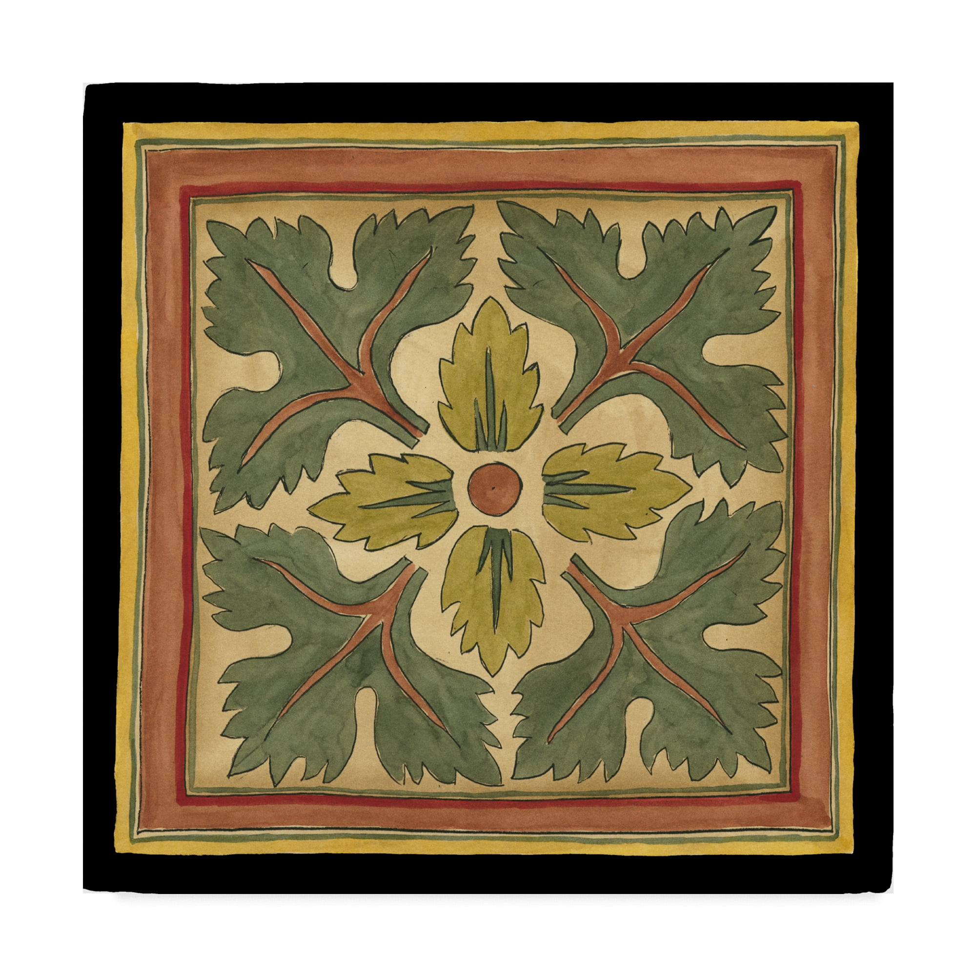 Trademark Fine Art 'Art sand Crafts Leaves III' Canvas Art by Jennifer Goldberger