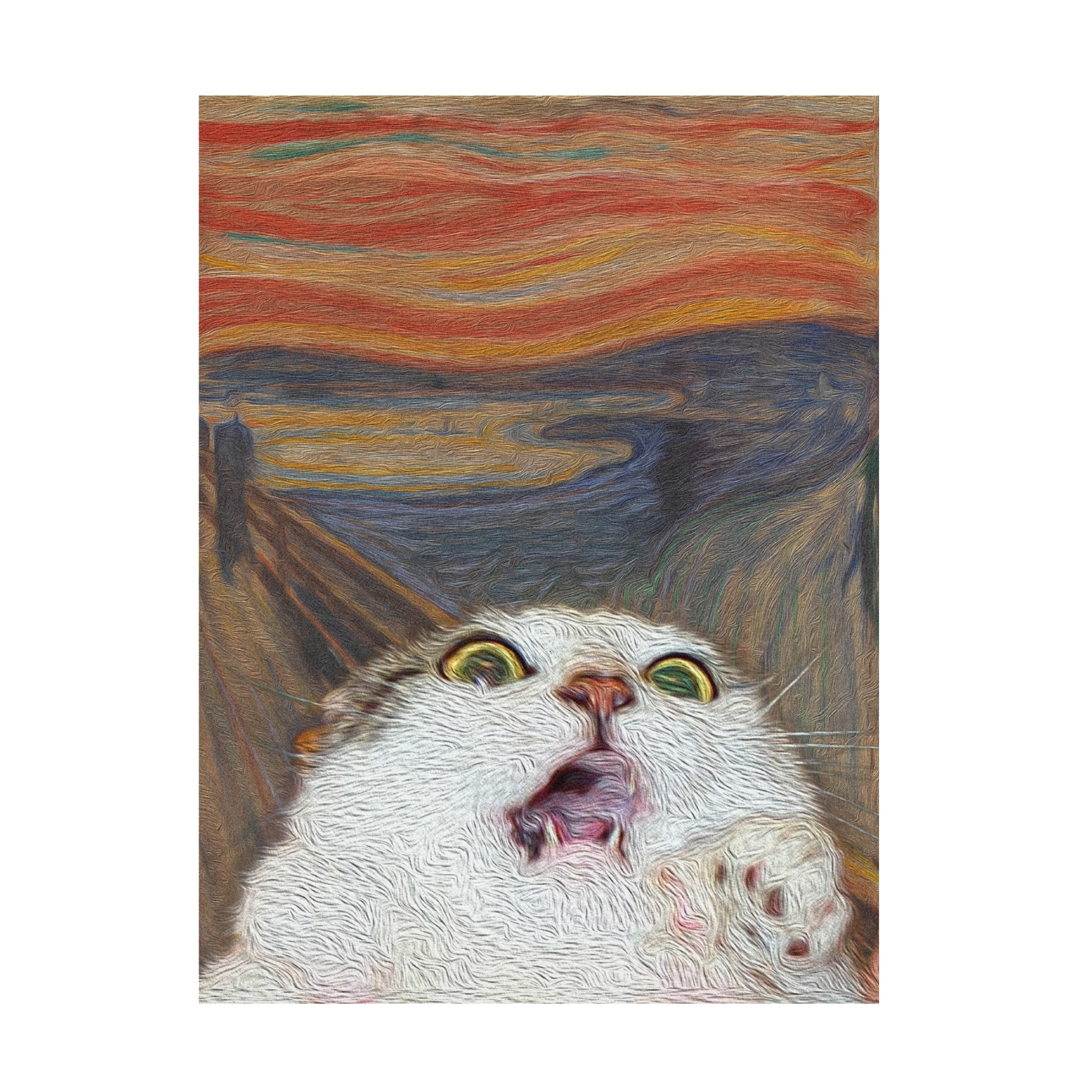 Trademark Fine Art Artelele The Meow 01 Canvas Wall Art