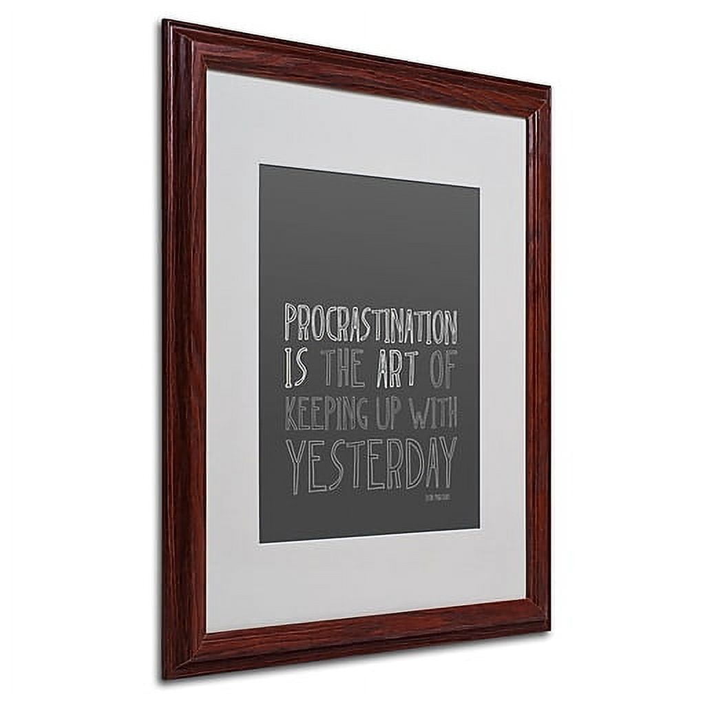 Trademark Fine Art "Artistic Procrastination I" Canvas Art by Megan Romo, Wood Frame