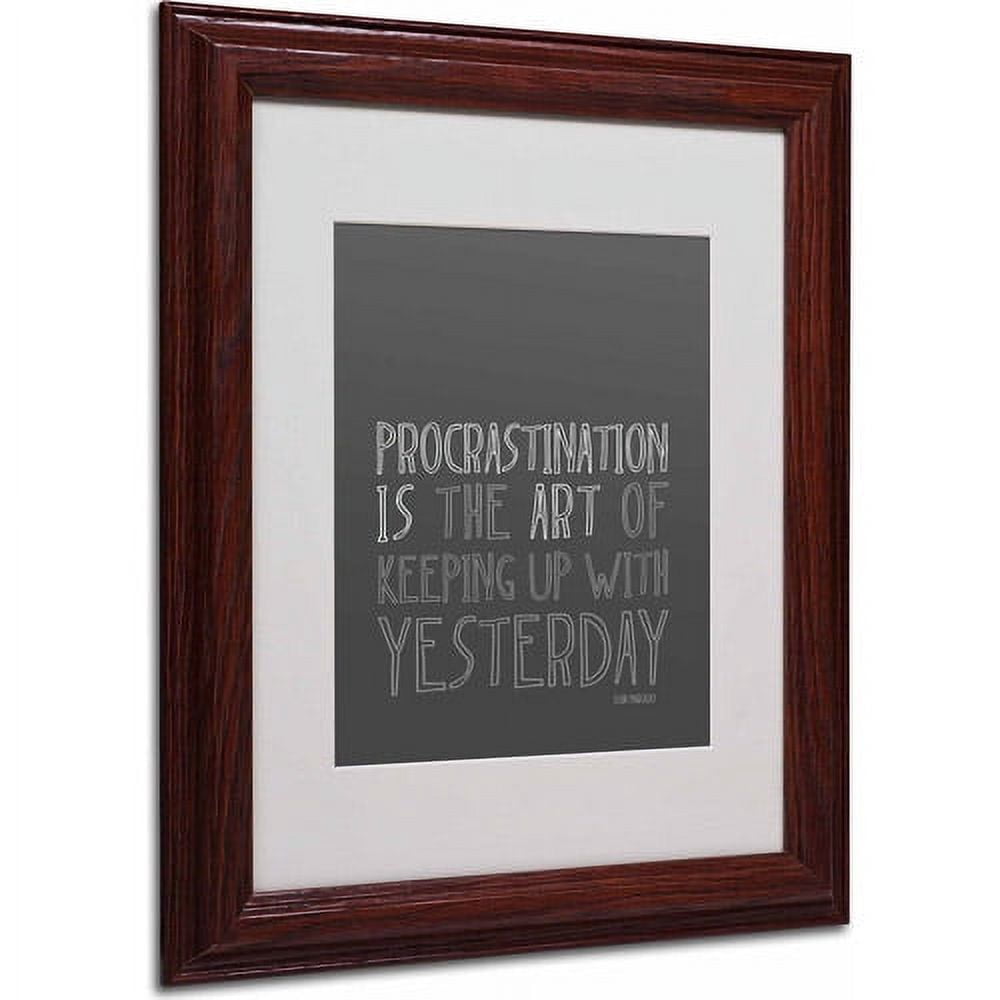 Trademark Fine Art "Artistic Procrastination I" Canvas Art by Megan Romo, Wood Frame