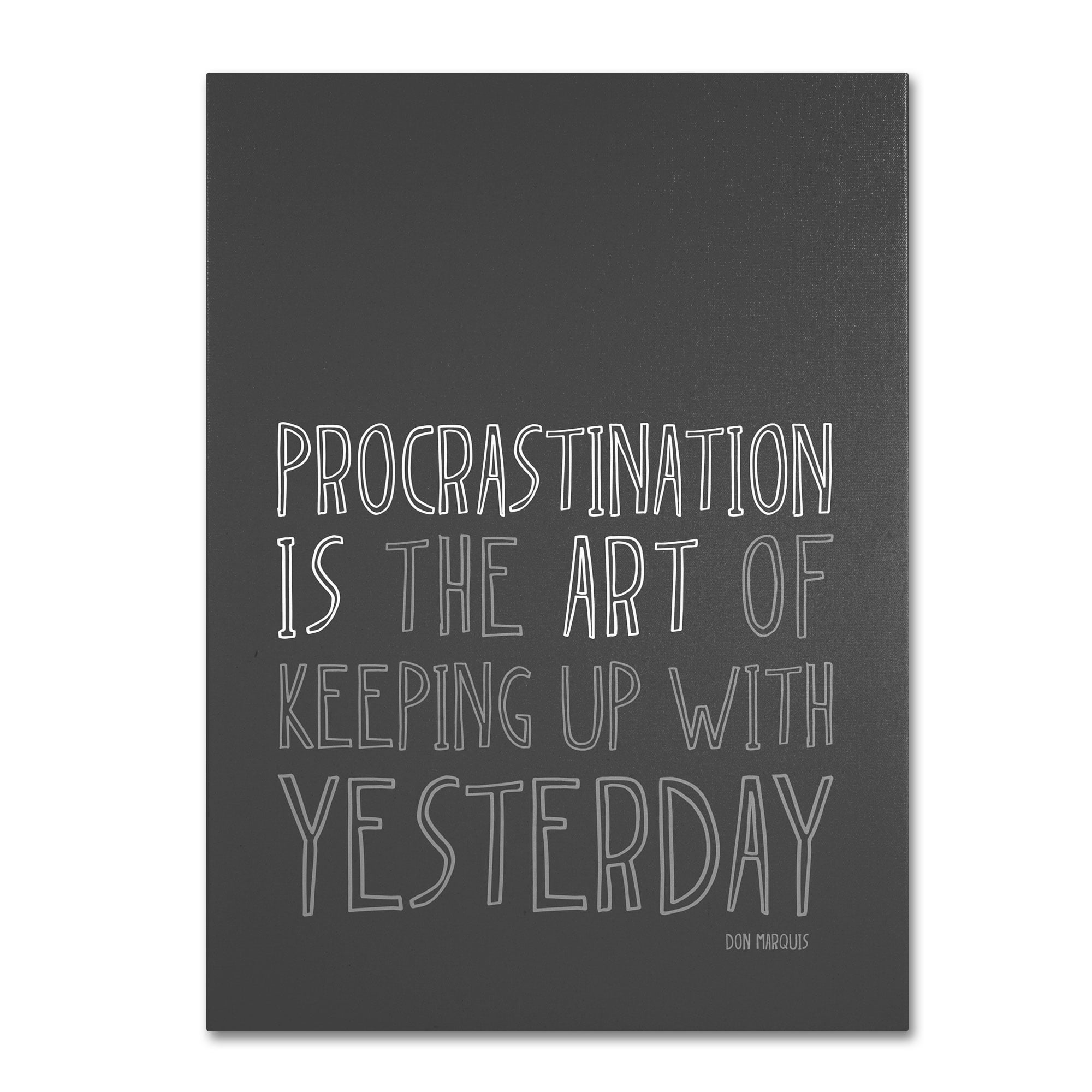 Trademark Fine Art "Artistic Procrastination I" Canvas Art by Megan Romo