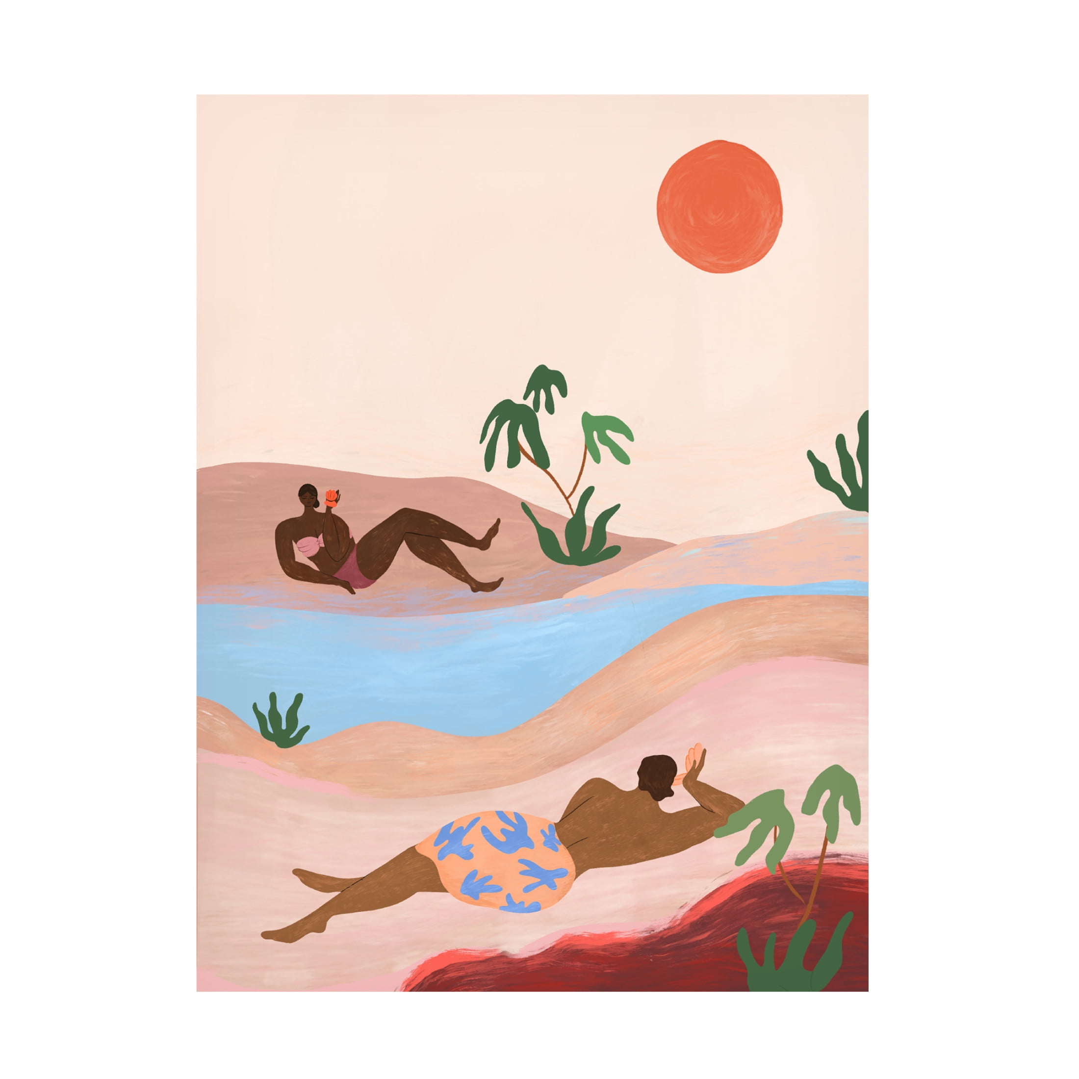Trademark Fine Art Arty Guava Beach Please Canvas Wall Art