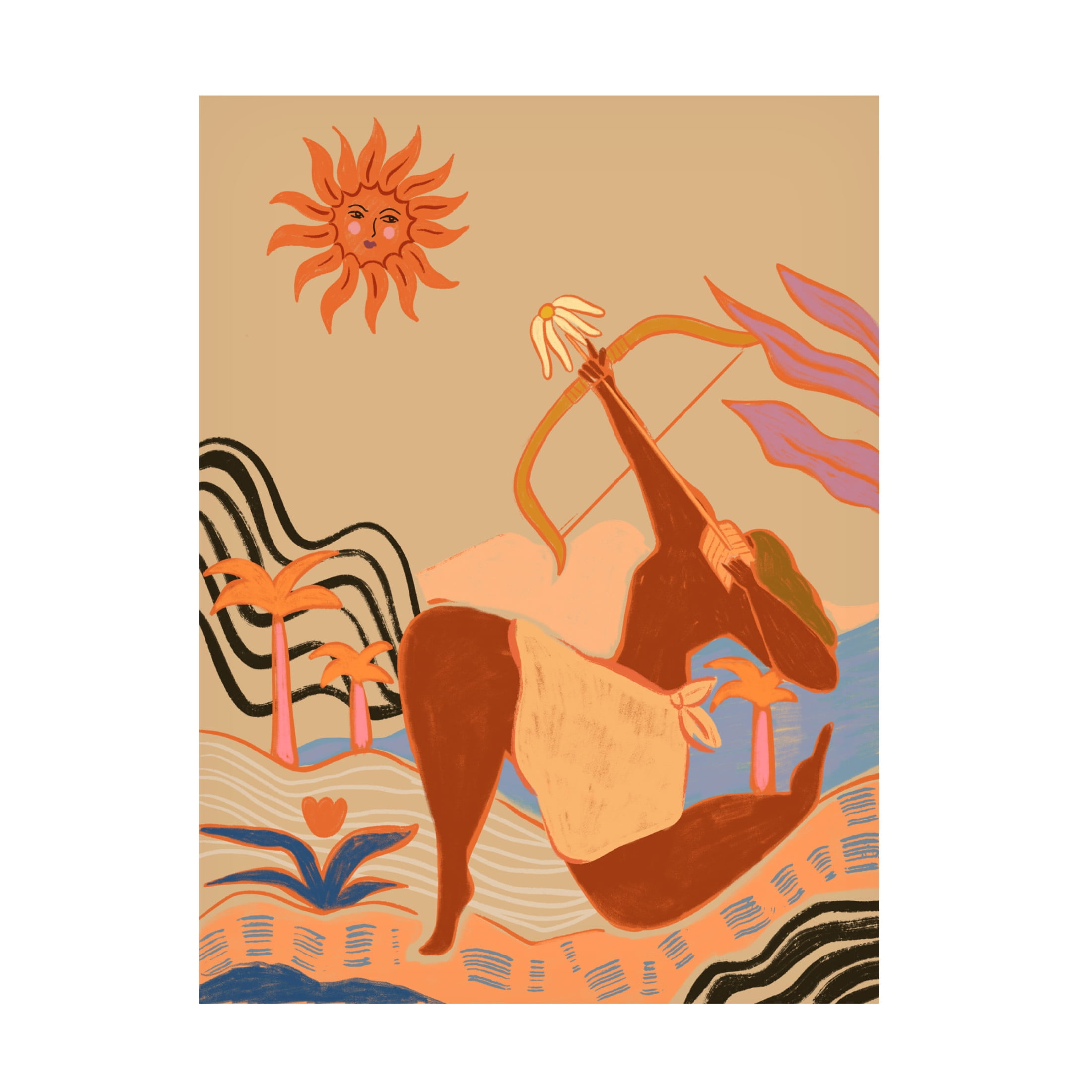 Trademark Fine Art Arty Guava Bow And Arrow Canvas Wall Art