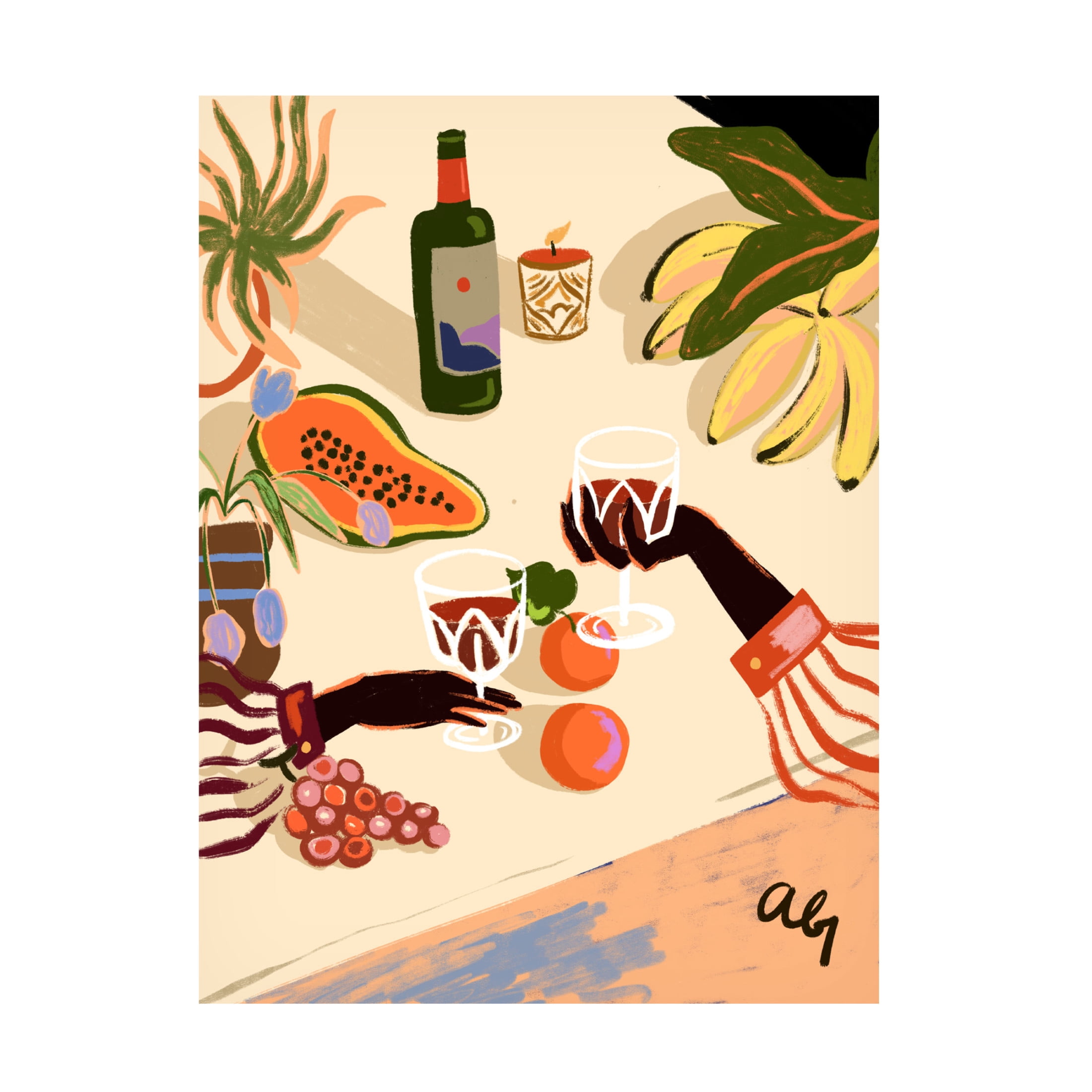 Trademark Fine Art Arty Guava  Cheers To You Canvas Wall Art