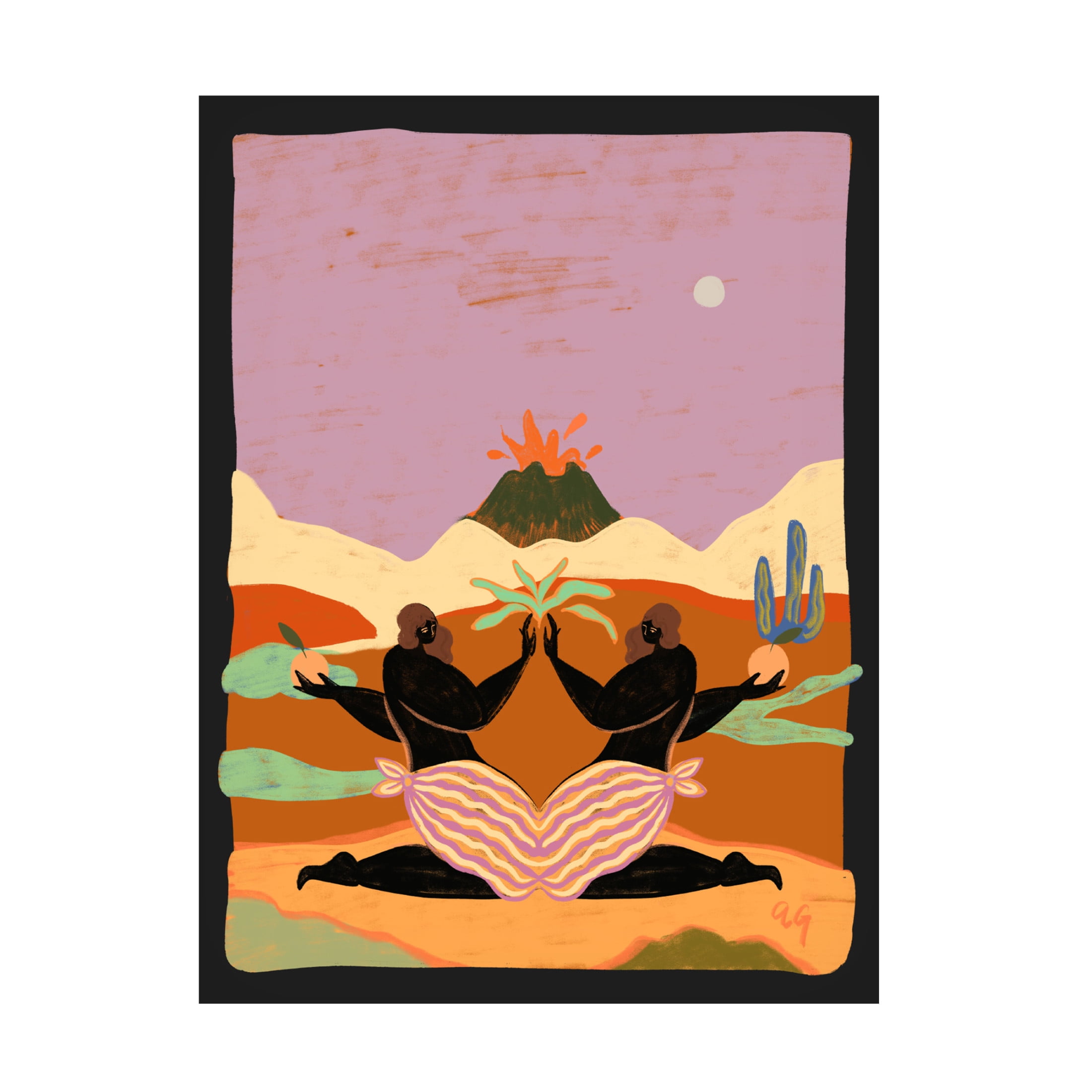 Trademark Fine Art Arty Guava  Lava.png Canvas Wall Art
