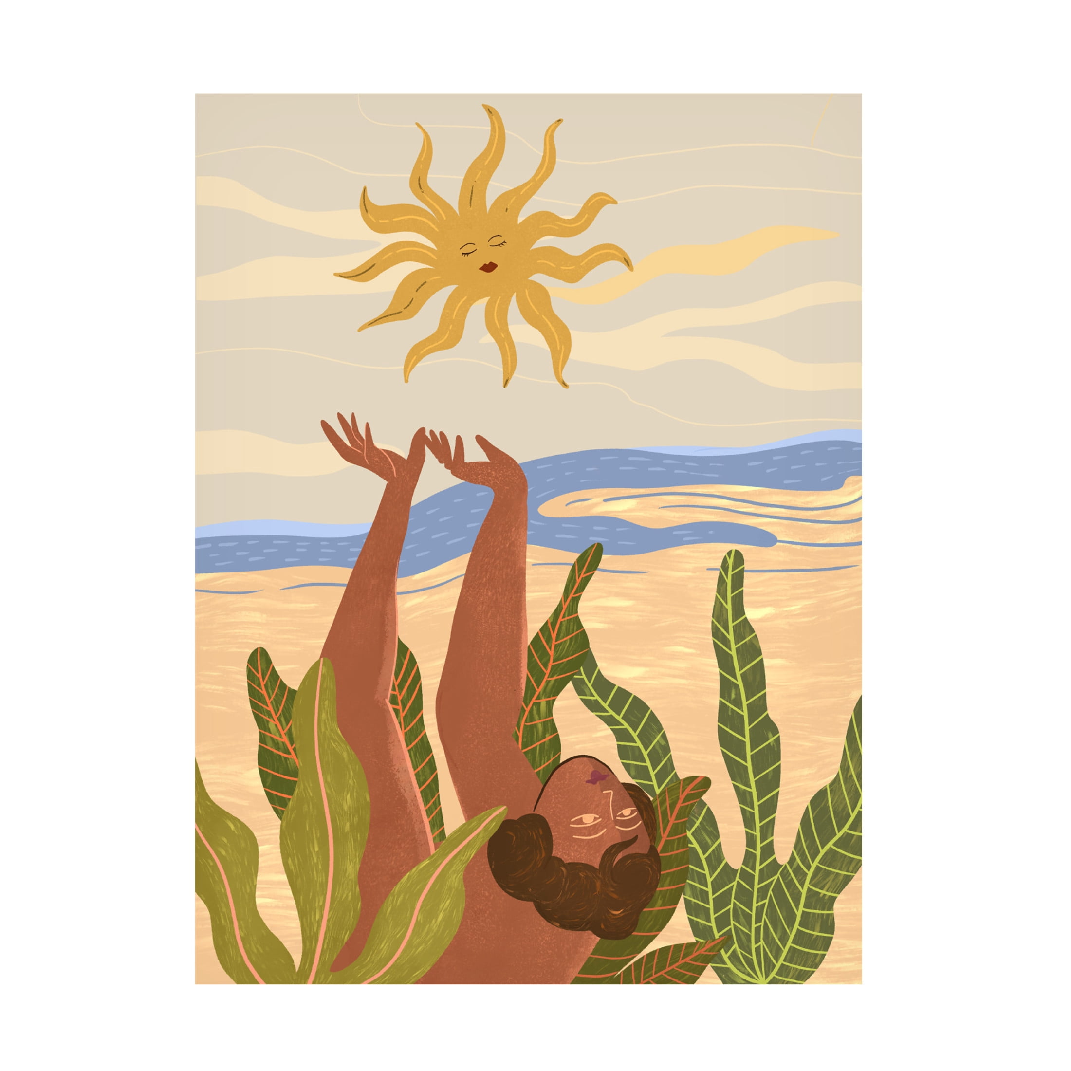 Trademark Fine Art Arty Guava Sun Worship Canvas Wall Art