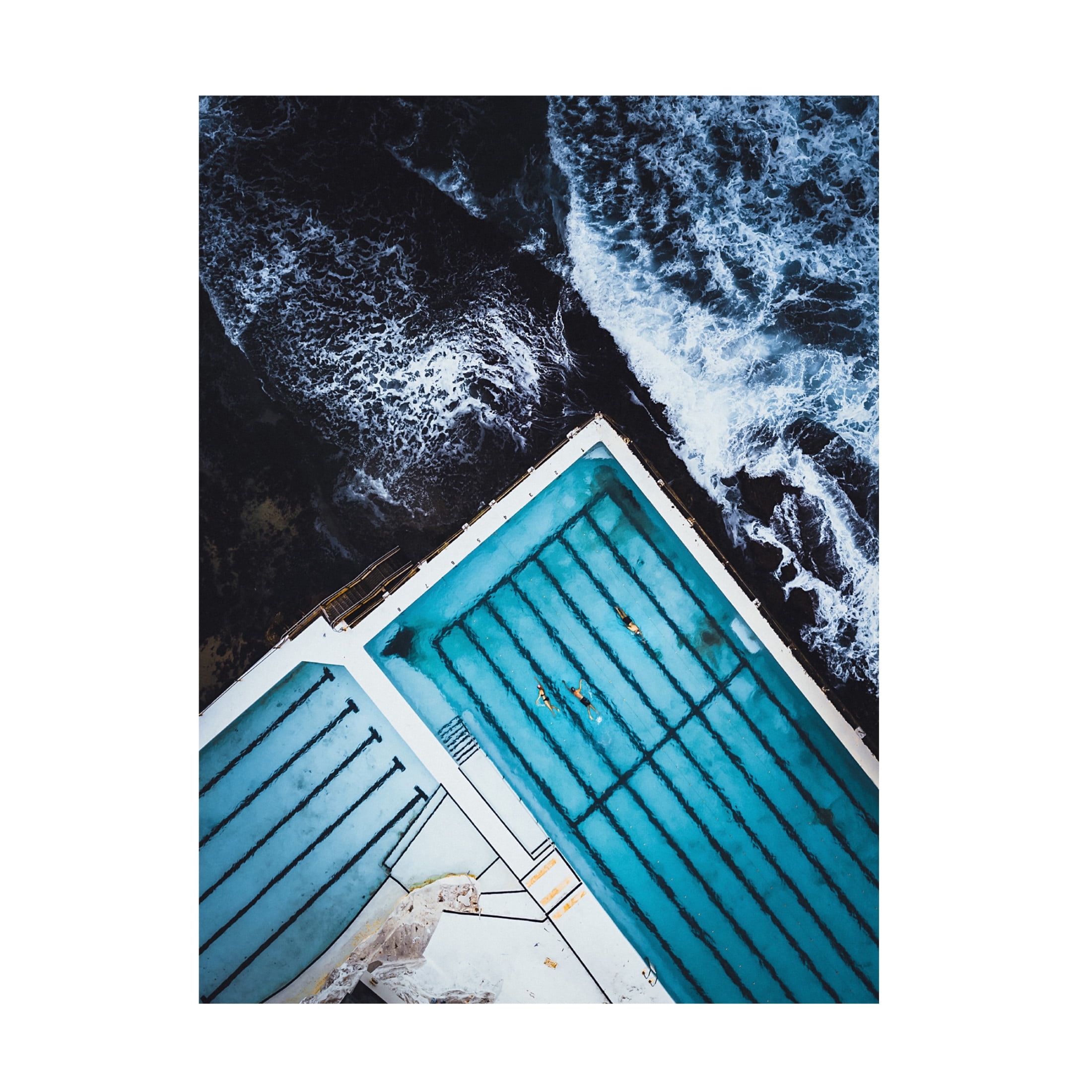 Trademark Fine Art Asad Sarfraz Most famous ocean pool in Australia Canvas Wall Art