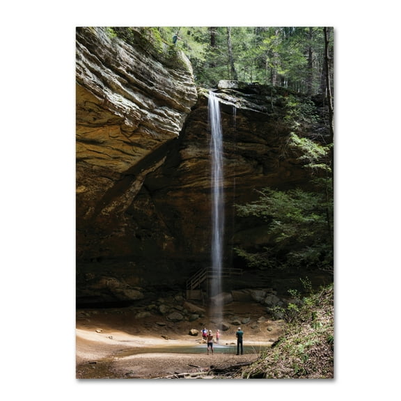 Trademark Fine Art 'Ash Cave Falls Hocking Hills Ohio' Canvas Art by Kurt Shaffer
