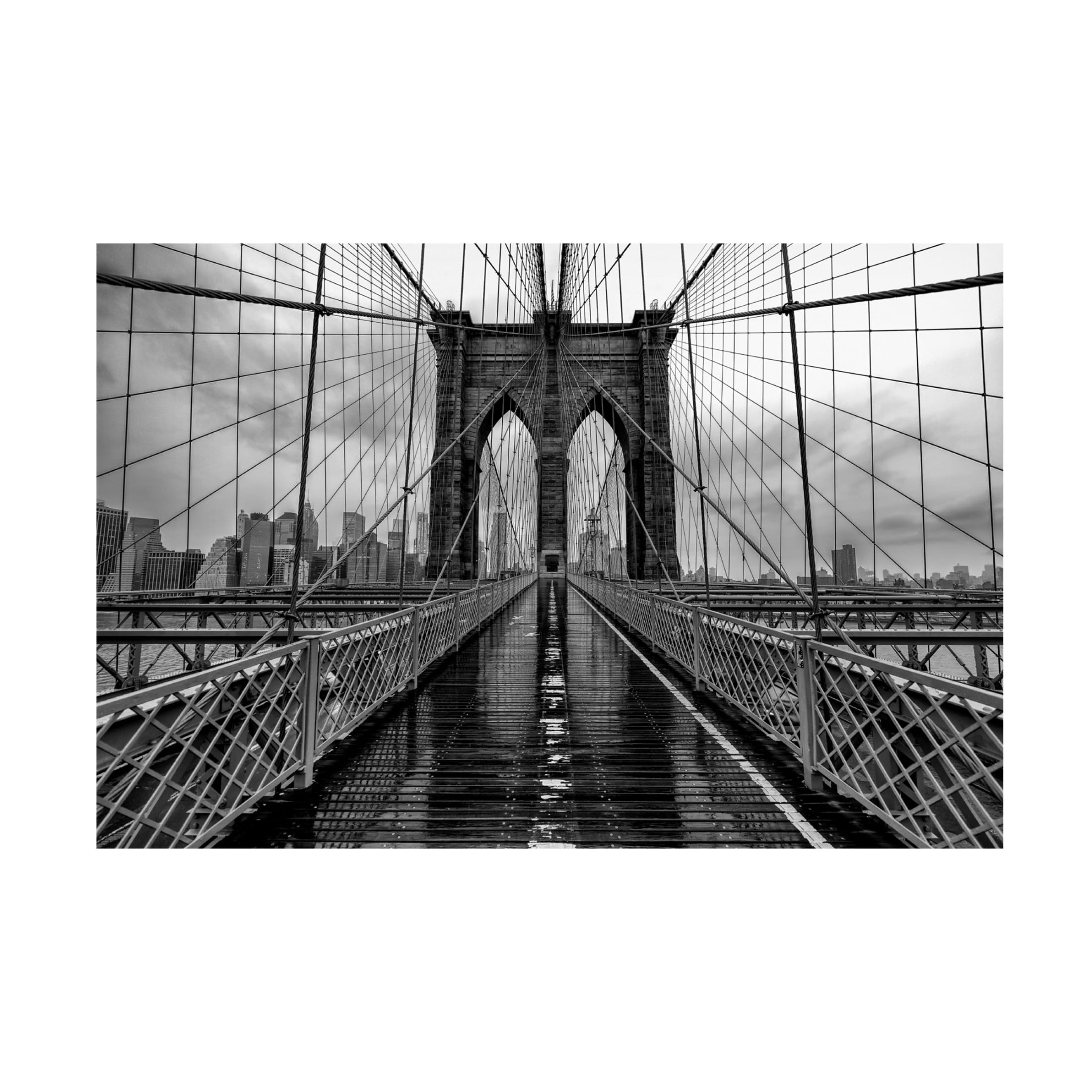Trademark Fine Art Ashley Sowter Brooklyn Bridge Canvas Wall Art