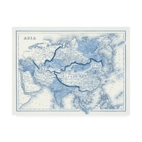 Trademark Fine Art 'Asia in Shades of Blue' Canvas Art by Vision Studio