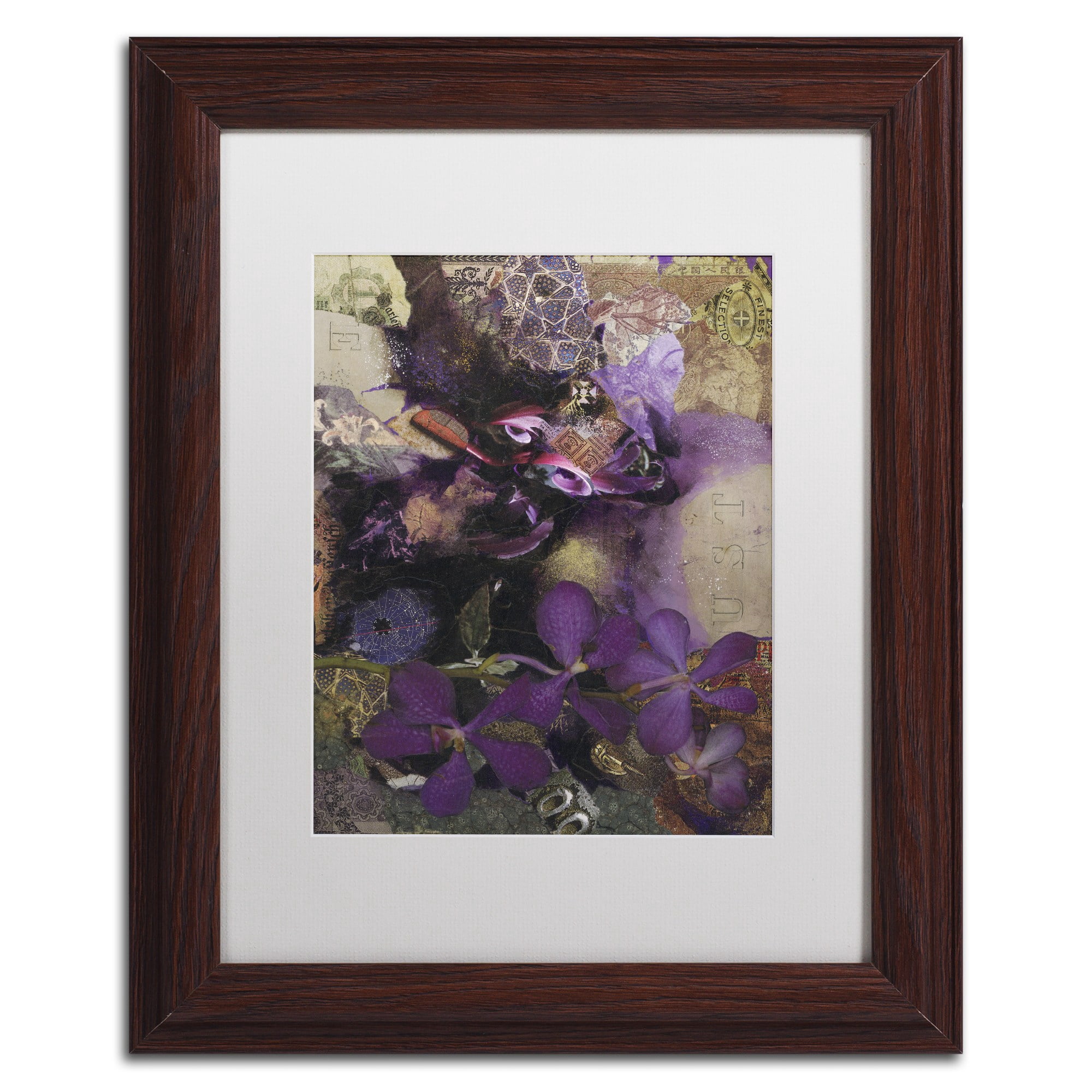 Trademark Fine Art 'Asiatic Dayflower' Canvas Art by PIPA Fine Art, Black Matte, Black Frame